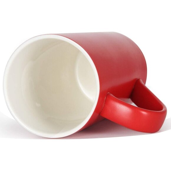 20 oz Large Coffee Mugs, M007 Plain Blank Tall Ceramic Cup with Handle for Dad M - Picture 4 of 8